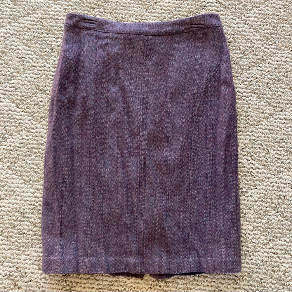 5/$15 Coldwater Creek Purple Pencil Skirt 8